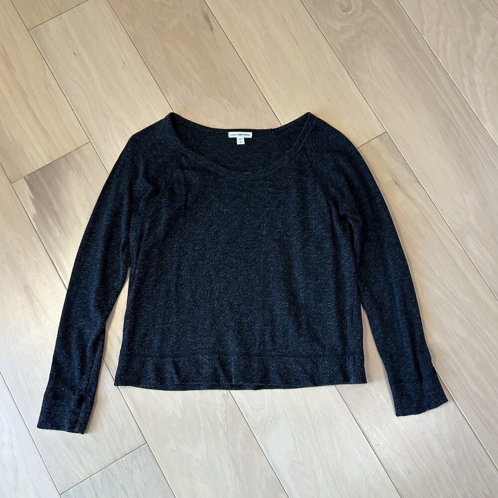 James Perse Standard Lightweight Sweatshirt Scoop Neck Women’s 2